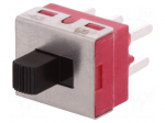 Switch: slide | Pos: 2 | SPDT | 3A/250VAC | 6A/28VDC | ON-ON | -30&divide;65&deg;C