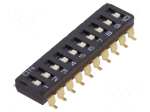Switch: DIP-SWITCH | Poles number: 10 | ON-OFF | 0.025A/24VDC | Pos: 2