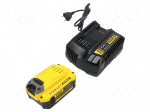 Re-battery: Li-Ion | 18V | 2Ah | Kit: charger | FATMAX V20