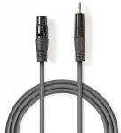 Cable Nedis XLR F - 3.5mm M 1m
