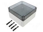 Enclosure: multipurpose | X: 180mm | Y: 182mm | Z: 111mm | PK | light grey