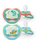 Philips Avent Ultra Air Night Baby Pacifiers 6-18m 2pcs
