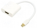 Cable | HDMI socket,mini DisplayPort plug | DisplayPort 1.2