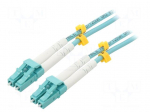 Fiber patch cord | OM3 | LC/UPC,both sides | 0.5m | 50/125um | LSZH