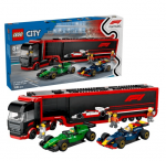 LEGO CITY 60445 F1 - Truck with RB20 & AMR24 F1 Cars Constructor