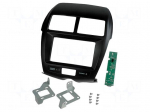 Radio mounting frame | Mitsubishi | 2 DIN | black