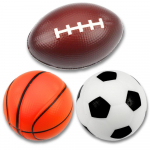 M&auml;nguala | PC | Konsoolid | Tarvikud // Harivad m&auml;nguasjad | Interaktiivsed | Loomingulised | Kunstilised // Zestaw Piankowe Piłki Piłka Nożna Do Koszyk&oacute;wki Rugby 3 szt. 10cm