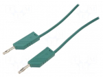 Test lead | 60VDC | 30VAC | 16A | Len: 0.5m | green | Cond.cross sec: 1mm2