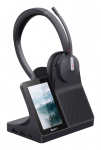 Yealink WH64 Workstation Dual Headset Wired & Wireless Head-band Office/Call center USB Type-C Bluetooth Charging stand Black