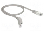 Patch cord | S/FTP | Cat 6 | RJ45 plug,RJ45 down angled plug | Cu