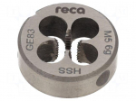 Threading die | M5 | 0.8 | &Oslash;: 20mm | Thk: 7mm | high speed steel