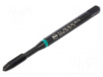 Tap | M4 | 0.7 | L: 63mm | Holder: square,machine | 3.4mm | B | Green