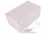Enclosure: multipurpose | X: 122mm | Y: 202mm | Z: 90mm | TG PC | grey