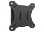 Holder | for wall mounting | 18kg | 32" | black | Dim: 120x120x18mm