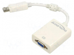 Converter | D-Sub 15pin socket,DisplayPort plug,VGA female
