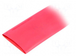 Heat shrink sleeve | 2: 1 | 50.8mm | L: 1.2m | red | polyolefine | 5pcs.