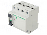 RCD breaker | Inom: 63A | Ires: 30mA | Poles: 4 | 400VAC | IP20 | 1&divide;35mm2