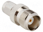Adapter | SMA male,TNC female | Insulation: PTFE | 50&Omega; | brass | 11GHz
