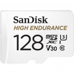 SanDisk 128GB High Endurance, memory card&nbsp;(white, Class 10, V3, U3)