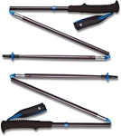 Black Diamond Distance Z trekking poles, fitness equipment, grey
