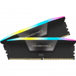 Corsair DDR5 - 64GB - 6000 - CL - 30 (2x 32 GB) dual kit, RAM (black, CMH64GX5M2B6000C30, Vengeance RGB, INTEL XMP)