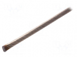 Rope | acid resistant steel A4 | &Oslash;rope: 6mm | L: 10m | 1032kg