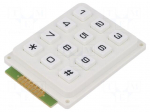 Keypad: plastic | No.of butt: 12 | none | plastic | 200m&Omega; | 1N | 20mA