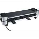 Steba Cast Iron Raclette Grill RC 140, black/stainless steel, 600 watts, reversible grill plate