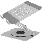 ICY BOX Height-adjustable, rotatable notebook stand IB-NH300-R silver, for notebooks up to 17"