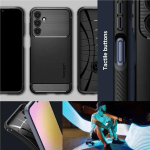 Spigen Rugged Armor maciņ&scaron; telefonam Samsung Galaxy A25 (A256) melns