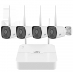 UNV 2MP 8 kanālu WiFi videonovēro&scaron;anas komplekts (NVR + 4 bullet kameras)