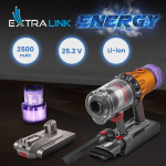 Extralink | Filtr + zamiennik baterii , akumulator do odkurzacza Dyson V12 | 25.2V 2500mAh