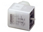 Connector: valve connector | plug | industrial | form A | female | IP65