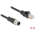 DELOCK M12 kaabel A-kodeeritud 8-kontaktiga pistikust RJ45 pistikuni PVC 5 m