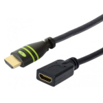 Techly HDMI 4K 60Hz k&otilde;rge kiirusega kaabel Ethernetiga, Black, 7.5m