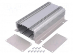 Enclosure: with panel | 1455NHD | X: 86mm | Y: 160mm | Z: 51mm | aluminium