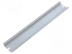 DIN rail | steel | W: 35mm | L: 210mm | TA2419 | Plating: zinc