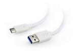 Cable amberin USB A - USB C, 3.0 3m White