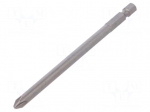 Screwdriver bit | Phillips | PH2 | Overall len: 110mm
