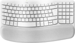 Logitech Wave Keys for Mac bezvadu ergonomiskā klaviatūra QWERTZ DE balta