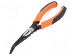 Pliers | curved,half-rounded nose,universal,elongated | ERGO&reg;