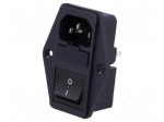 Connector: AC supply | socket | male | 10A | 250VAC | IEC 60320
