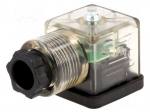 Connector: valve connector | plug | form A | 18mm | female | PIN: 3 | mPm