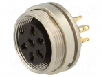 Connector: M16 | socket | female | soldering | PIN: 6 | 5A | 250V | IP40