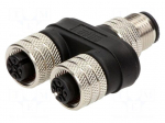 T adapter | M12 male,M12 female x2 | A code-DeviceNet / CANopen