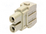 Connector: rectangular | module | female | Han Modular 40A | PIN: 2