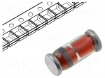 Diode: Zener | 0.5W | 6.2V | 61mA | SMD | DO213AA | single diode | Ir: 5uA