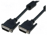 Cable | dual link | DVI-D (24+1) plug,both sides | 10m | black