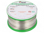 Soldering wire | Sn96,5Ag3Cu0,5 | 700um | 250g | lead free | 217&divide;219&deg;C