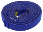 Velcro tie | L: 4m | W: 16mm | blue | Package: reel